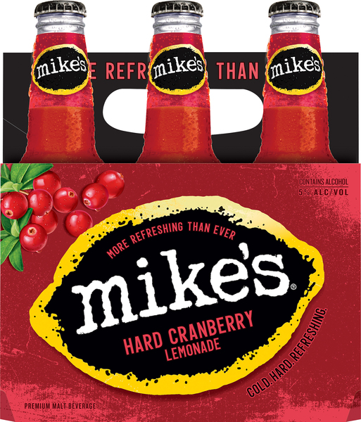 Mike's Beer, Malt Beverage, Premium, Hard Cranberry Lemonade