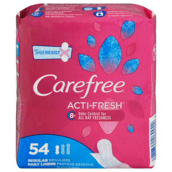 Carefree Daily Liners, Regular, Unscented