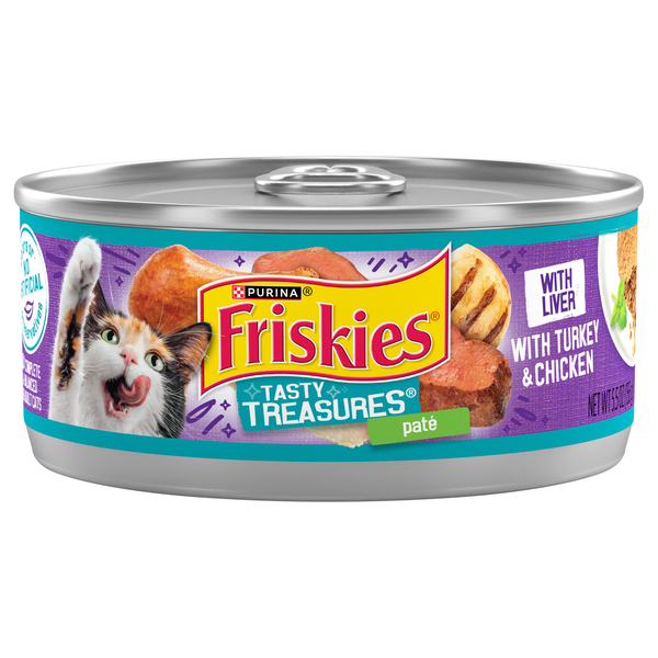 Friskies Cat Food, with Turkey & Chicken, with Liver, Pate