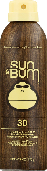 Sun Bum Sunscreen Spray, Premium Moisturizing, Broad Spectrum SPF 30