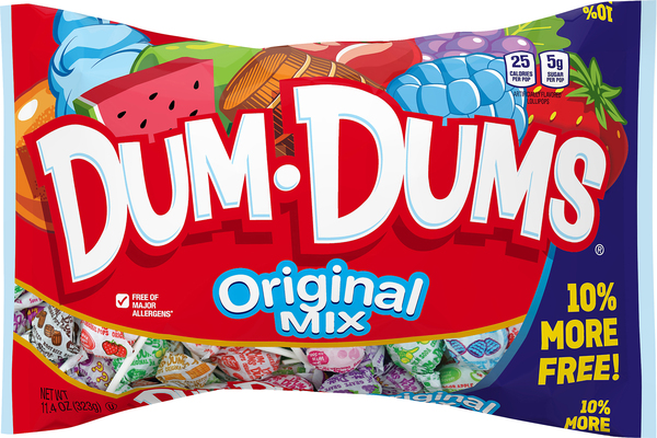 Dum Dums Pops, Original, Assorted