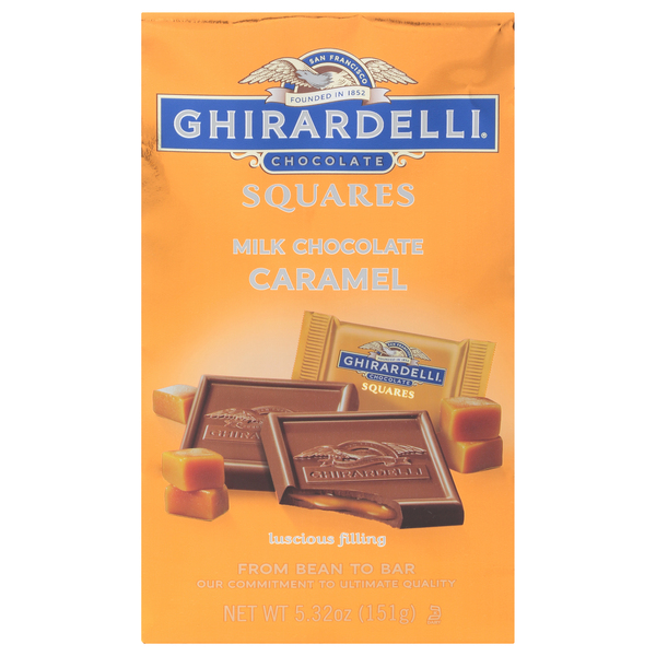 Ghirardelli Milk Chocolate Squares, Caramel