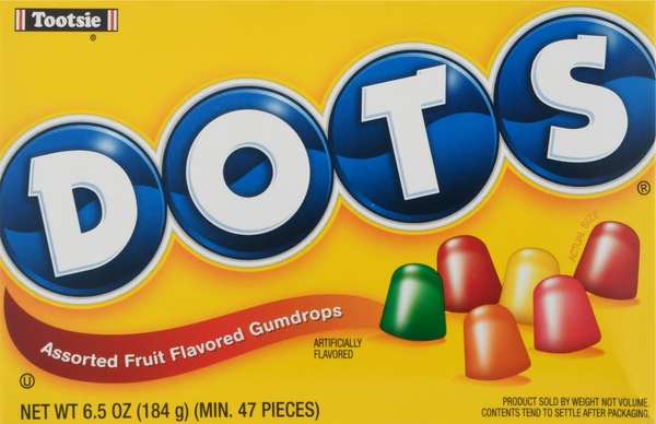 DOTS Gumdrops, Assorted Fruit Flavored