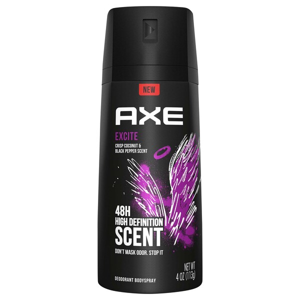 AXE Deodorant Bodyspray, Excite, 48H High Definition Scent