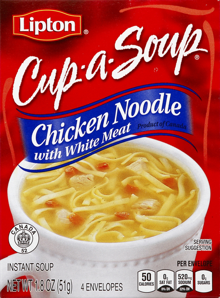 Lipton Soup, Instant, Chicken Noodle with White Meat
