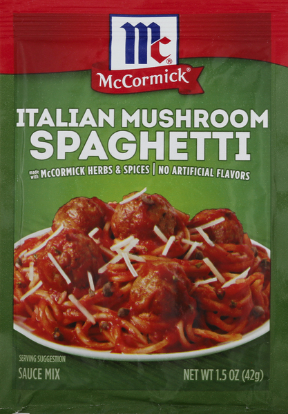 McCormick Sauce Mix, Spaghetti, Italian Mushroom
