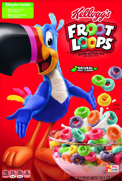 Froot Loops Cereal, Sweetened, Multi-Grain