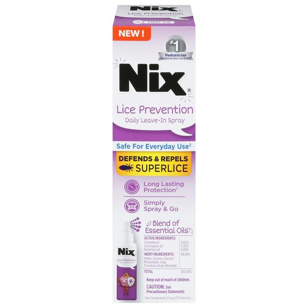 Nix Leave-In Spray, Daily, Lice Prevention