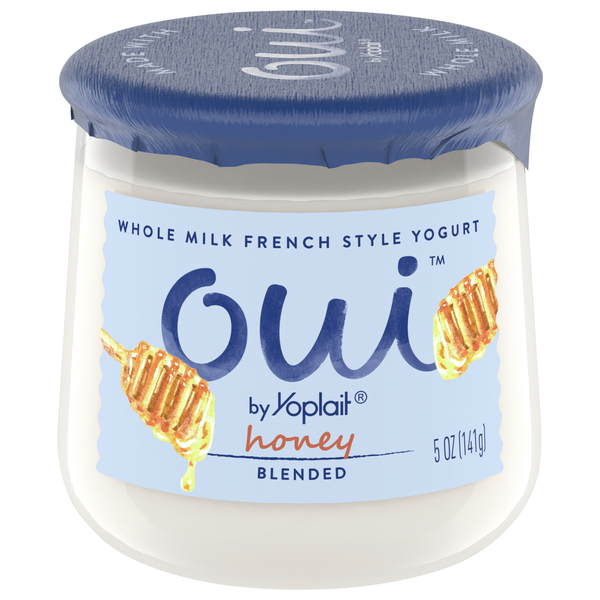 Oui Yogurt, Honey, French Style, Blended