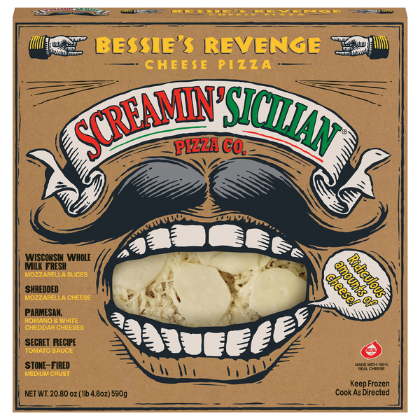 Screamin' Sicilian Pizza Co. Pizza, Cheese, Bessie's Revenge