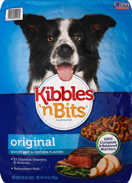 Kibbles 'n Bits Dog Food, Original, Savory Beef & Chicken Flavors