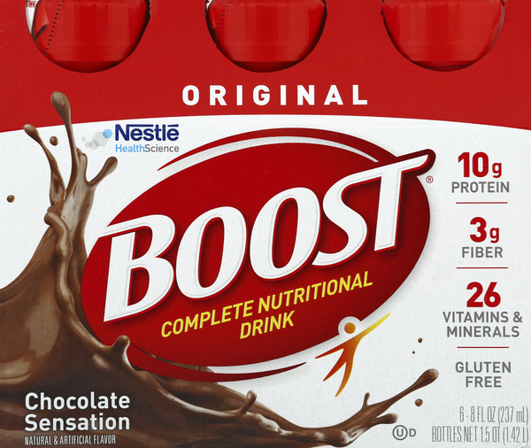 Boost Nutritional Drink, Complete, Original, Chocolate Sensation