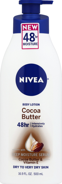 Nivea Body Lotion, Cocoa Butter, Dry to Very Dry Skin