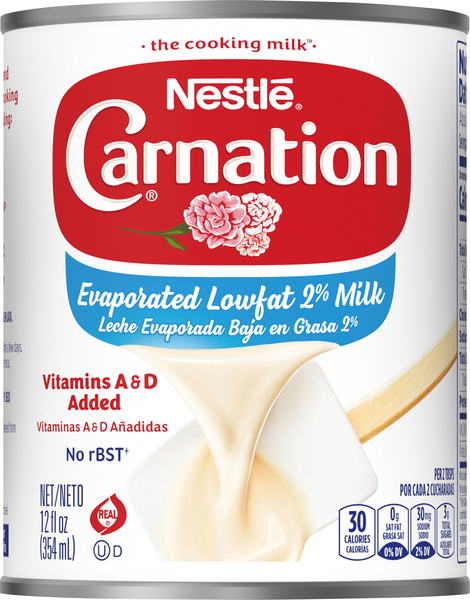 Carnation Milk, Lowfat 2%, Evaporated