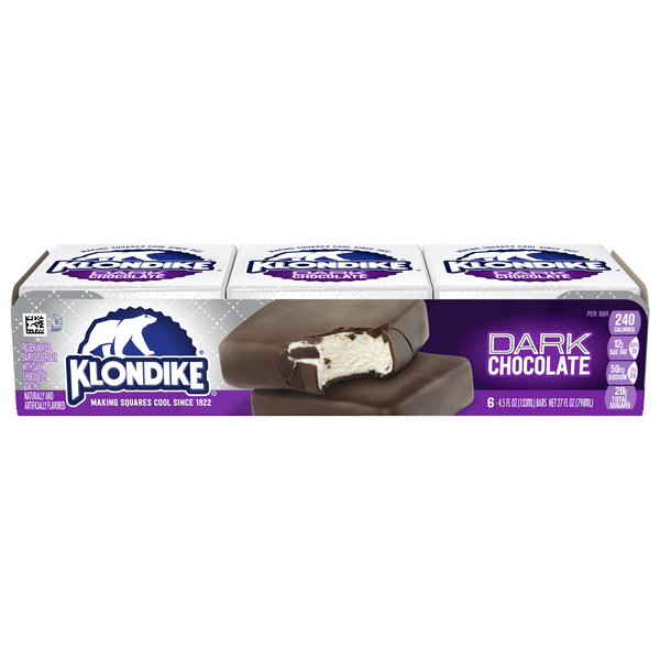 Klondike Frozen Dairy Dessert, Dark Chocolate