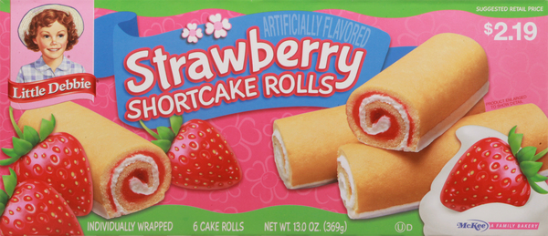 Little Debbie Cake Rolls, Strawberry Shortcake