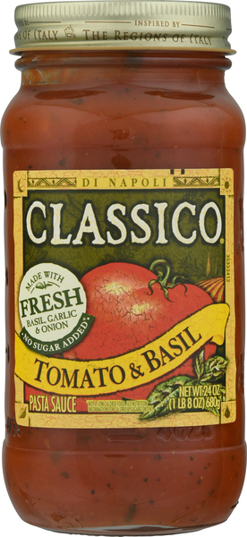 Classico Pasta Sauce, Tomato & Basil