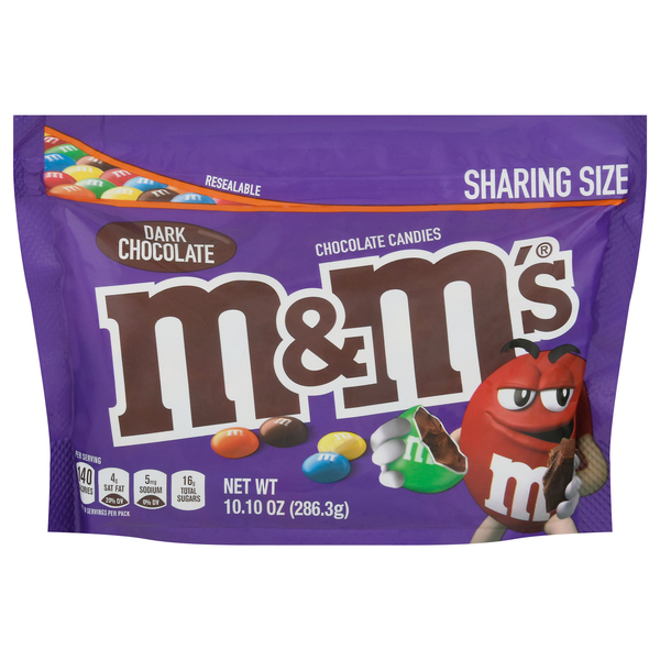 M&M's Candies, Dark Chocolate, Sharing Size