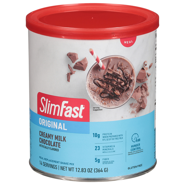 SlimFast Shake Mix, Meal Replacement, Creamy Milk Chocolate, Original