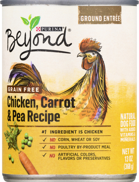 Beyond Dog Food, Grain Free, Chicken, Carrot & Pea Recipe
