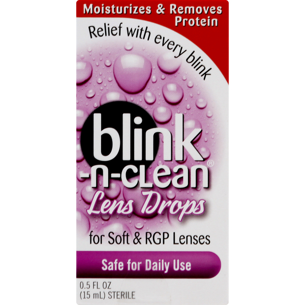 Blink n Clean Lens Drops, for Soft & RGP Lenses