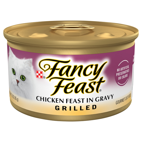 Fancy Feast Cat Food, Gourmet, Chicken Feast in Gravy, Grilled