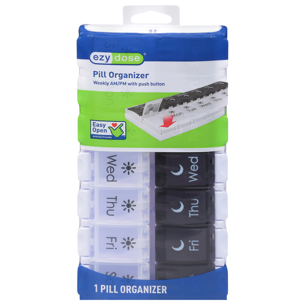 Ezy Dose Pill Organizer, Weekly AM/PM