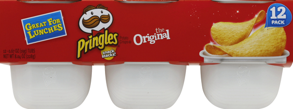 Pringles Potato Crisps, The Original, 12 Pack