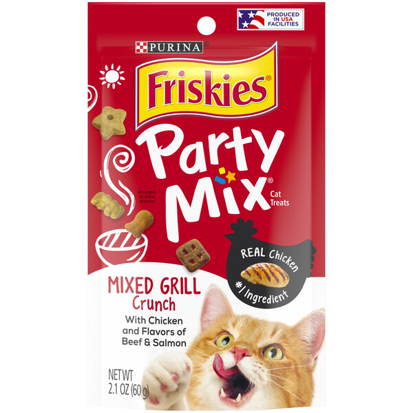 Friskies Cat Treats, Crunch, Mixed Grill