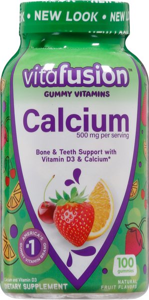 Vitafusion Gummy Vitamins, Calcium, Fruit Flavors