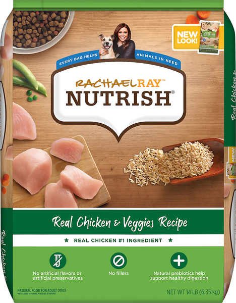 Rachael Ray Nutrish Dog Food, Real Chicken & Veggies Recipe, Adult