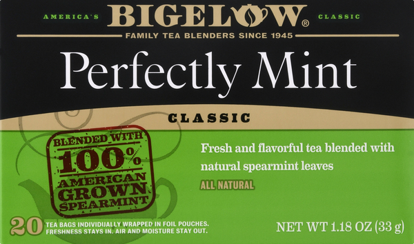 Bigelow Tea, Perfectly Mint, Classic, Bags