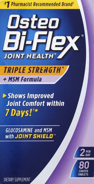 Osteo Bi-Flex Joint Health, + MSM Formula, Triple Strength, Coated Tablets