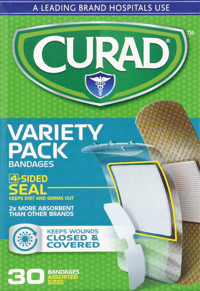 CURAD Bandages, Assorted Sizes, Variety Pack