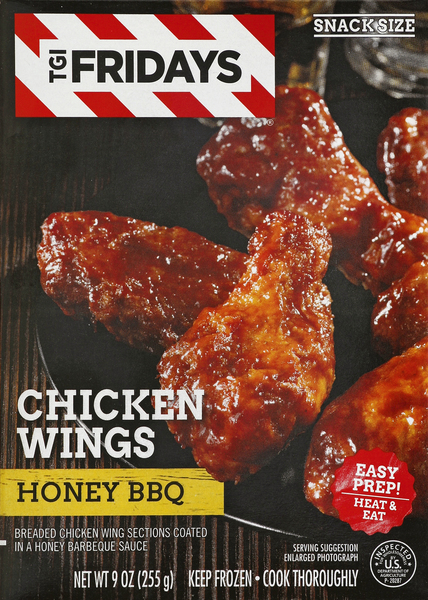 T.G.I. Friday's Chicken Wings, Honey BBQ, Snack Size