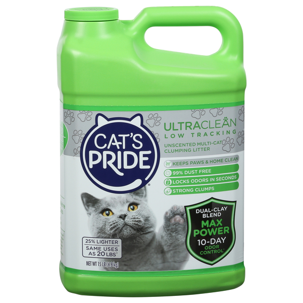 Cat's Pride Clumping Litter, Multi-Cat, Unscented, Low Tracking