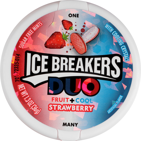 Ice Breakers Mints, Sugar Free, Strawberry