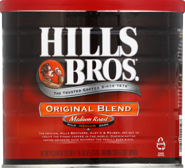 HILLS BROS Coffee, Ground, Original Blend, Medium Roast