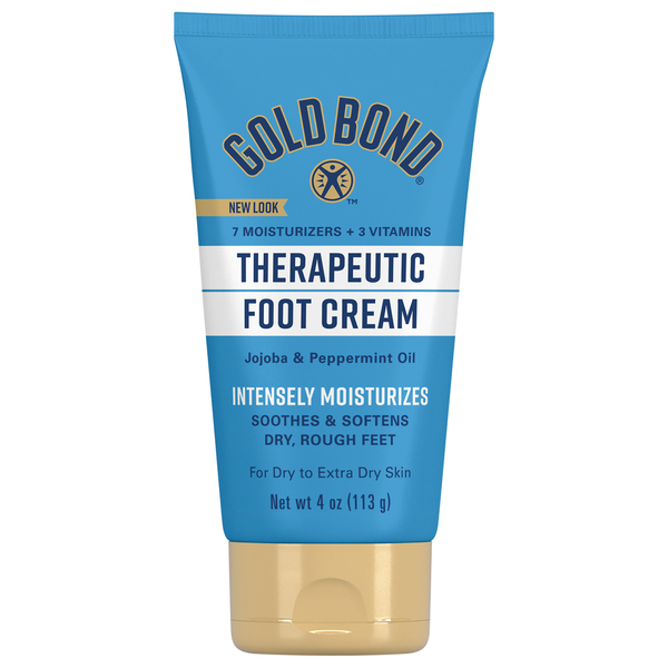 Gold Bond Foot Cream, Therapeutic, Jojoba & Peppermint Oil