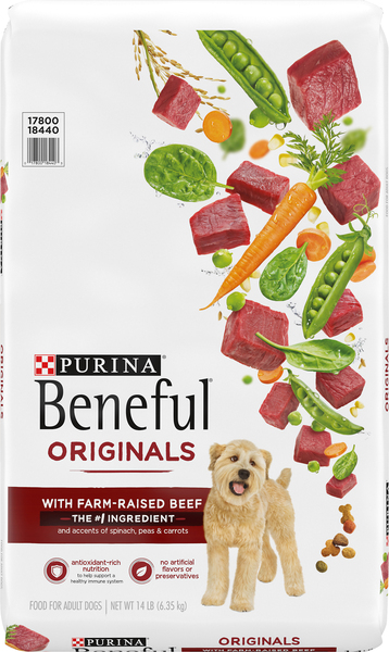 Beneful Food for Dogs, with Farm-Raised Beef, Originals, Adult