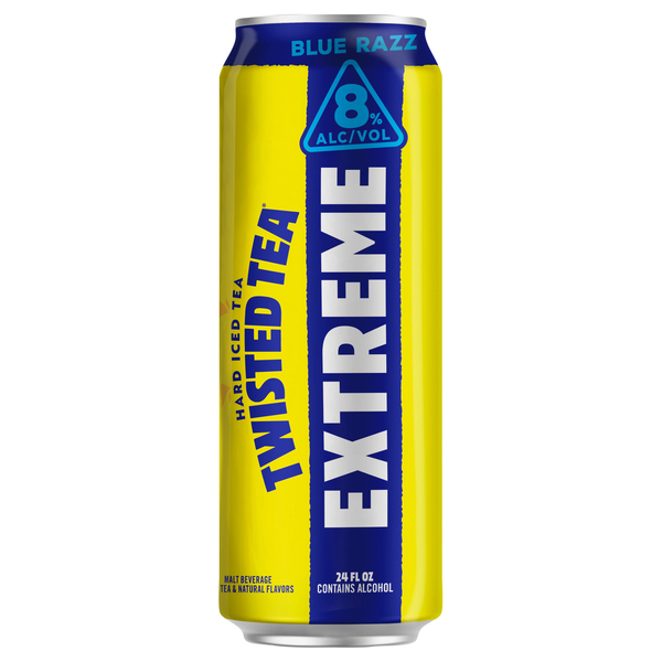 Twisted Tea Hard Iced Tea, Blue Razz, Extreme