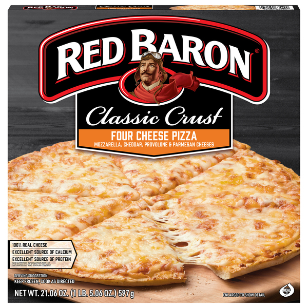 Red Baron Pizza, Classic Crust, Four Cheese