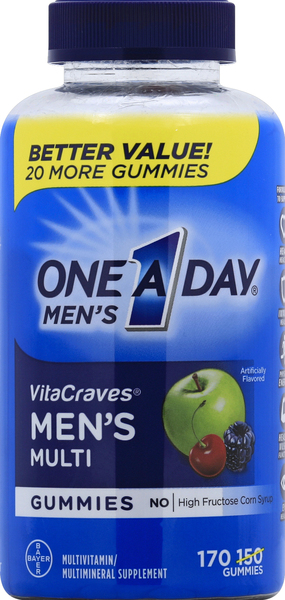 One A Day Men's Multi, VitaCraves, Gummies