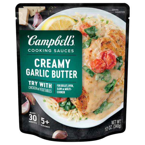 CAMPBELLS Oven Sauces, Creamy Garlic Butter Chicken