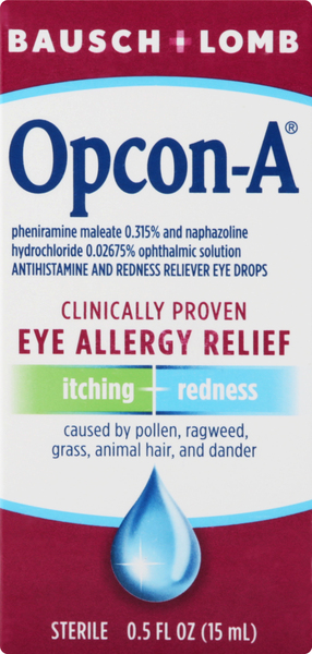 Opcon-A Eye Drops, Allergy Relief