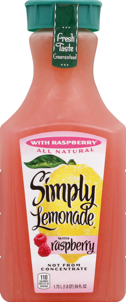 Simply Lemonade Lemonade, with Raspberry