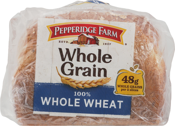 PEPPERIDGE FARM Bread, 100% Whole Wheat