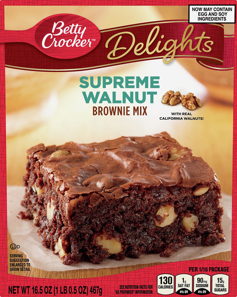Betty Crocker Brownie Mix, Supreme Walnut