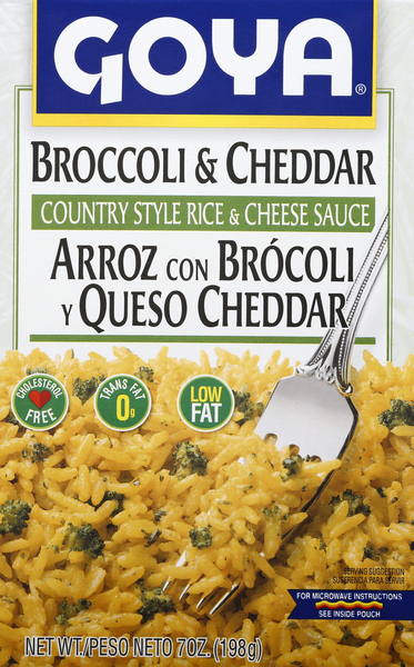 Goya Country Style Rice & Cheese Sauce, Broccoli & Cheddar