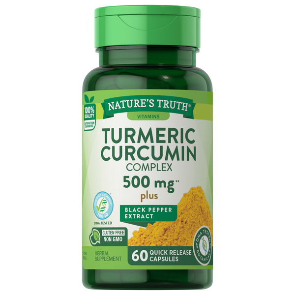 Nature's Truth Turmeric Curcumin Complex, 500 mg, Quick Release Capsules